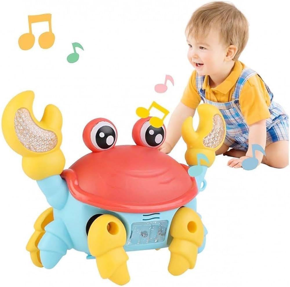 Mini Crawling Crab Baby Musical & Lightning Toy for Toddler