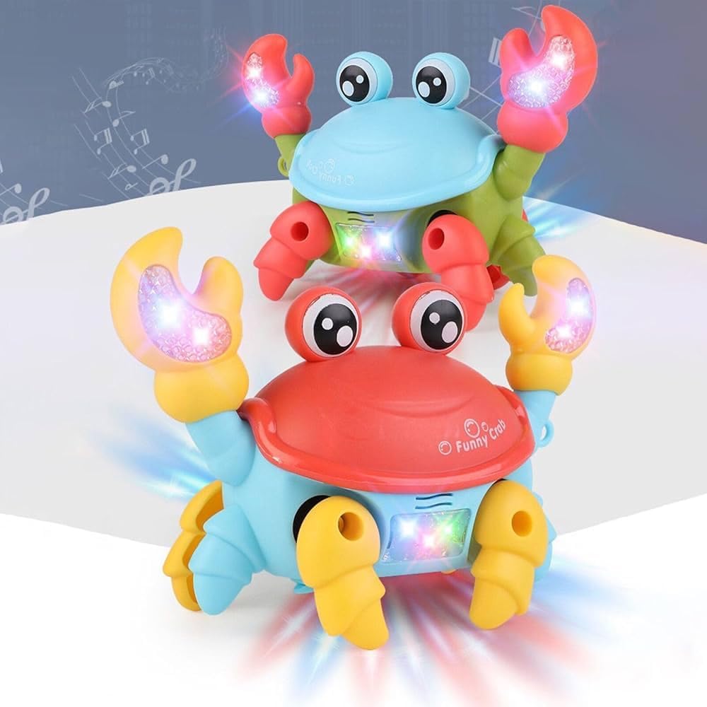 Mini Crawling Crab Baby Musical & Lightning Toy for Toddler