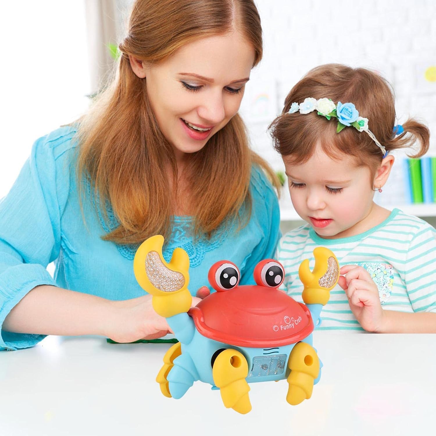 Mini Crawling Crab Baby Musical & Lightning Toy for Toddler
